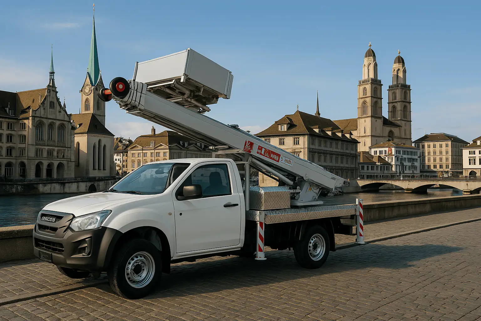 Grosser Piaggio Möbellift von vorne